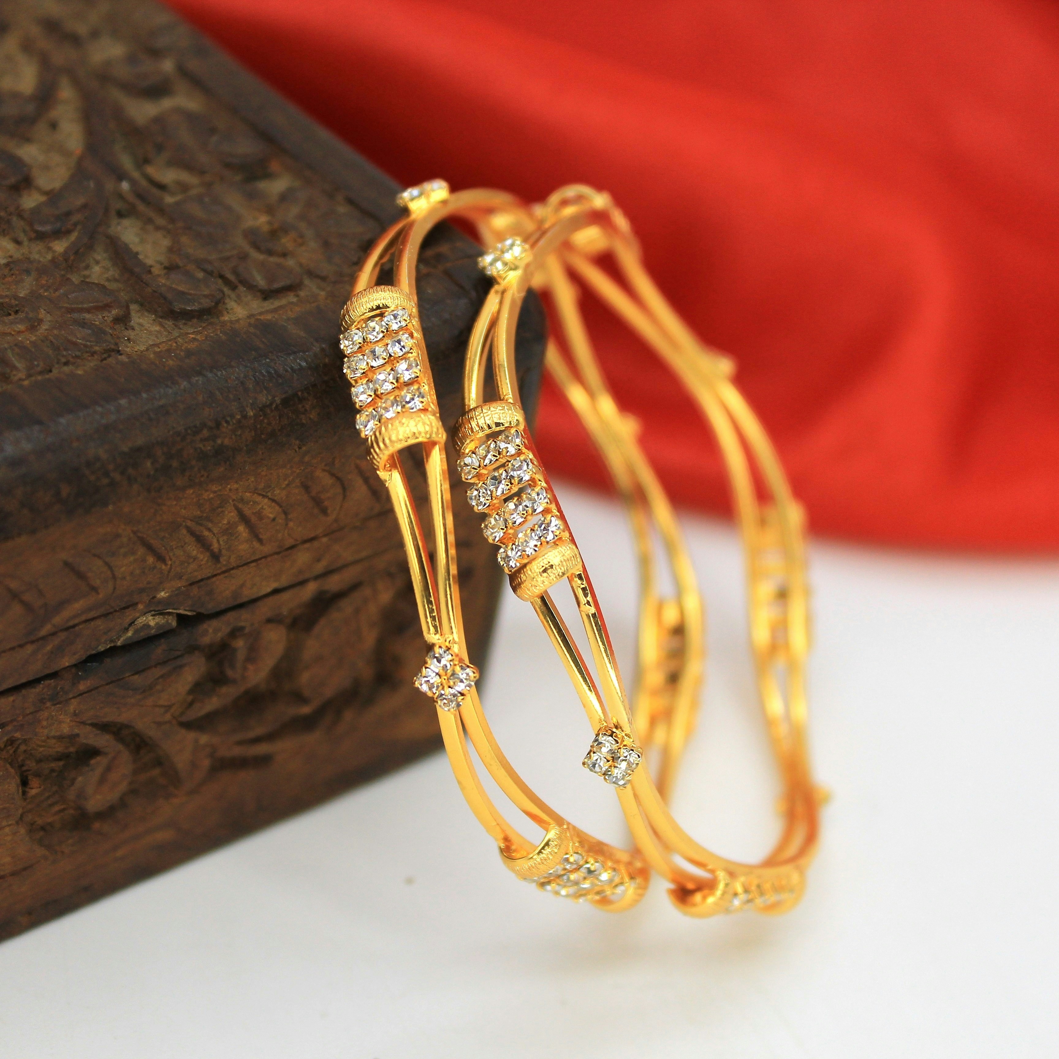 Pearl Embellished Bangles